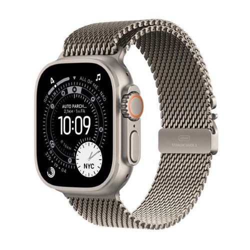 APPLE WATCH ULTRA 3 GPS + CELLULAR 5G 49mm CASSA TITANIO NATURALE CON LOOP IN MAGLIA MILANESE TITANIO - MEDIUM